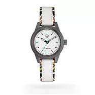 Q&Q SmileSolar MINI異國系列 023太陽能手錶-菲律賓白/30mm