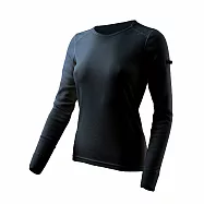 Route8八號公路 女 WARM 圓領抗菌保暖衣 S 黑