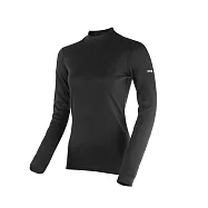 Route8八號公路 女 WARM 高領抗菌保暖衣 S 黑