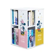 迪士尼Disney 直立式雙層旋轉書櫃 置物櫃 收納櫃_ 米奇米妮