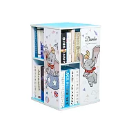 迪士尼Disney 直立式雙層旋轉書櫃 置物櫃 收納櫃_ 小飛象