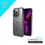 ABSOLUTE LINKASEAIR iPhone 13 Pro (6.1吋)專用 電子蝕刻技術防摔抗變色抗菌大猩猩玻璃保護殼-電路板 13 Pro專用