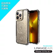 ABSOLUTE LINKASEAIR iPhone 13 Pro (6.1吋)專用 電子蝕刻技術防摔抗變色抗菌大猩猩玻璃保護殼-美金 13 Pro專用