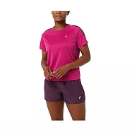 Asics I Con [2012B044-603] 女 短袖 上衣 T恤 海外版 輕量 透氣 虎爪 吸濕 排汗 紫紅