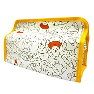 迪士尼Disney 小熊維尼布藝桌上面紙套 面紙盒 收納盒_ 簡約白