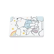 迪士尼Disney 小熊維尼療育寶寶 珪藻土超吸水皂墊/洗漱墊12x8cm_ 直- 彩虹維尼小豬