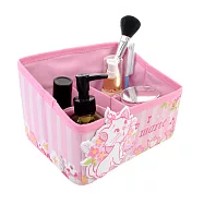 迪士尼Disney 櫻花季斜型桌上收納盒 分隔收納 附造型立體磁鐵_ 瑪麗貓