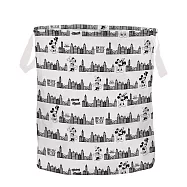 [迪士尼]米奇系列花布收納桶 百老匯圓型 大款/中款 2種大小可選 正版授權_ 大款