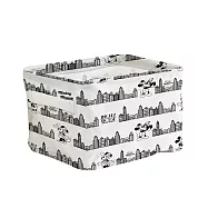 [迪士尼]米奇米妮系列花布收納桶 百老匯方形_ 大款