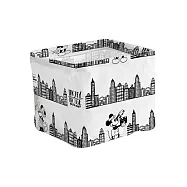 [迪士尼]米奇米妮系列花布收納桶 百老匯方形_ 小款