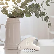 《乾唐軒活瓷》小魚形按摩梳 / 白釉