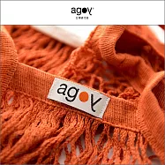 【agoy】多功能有機棉洞洞包 | 伸縮性佳穩定度高 | 焦糖橘