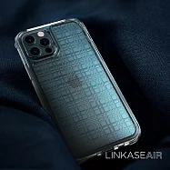 ABSOLUTE LINKASEAIR iPhone 12/12 Pro (6.1吋)專用 電子蝕刻技術防摔抗變色抗菌大猩猩玻璃保護殼-網格 12/12 Pro專用
