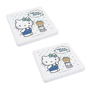三麗鷗Sanrio Hello Kitty 珪藻土吸水杯墊 (2入/組)_ 下午茶款