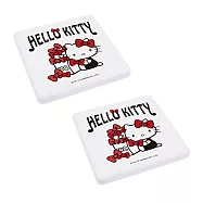 三麗鷗Sanrio Hello Kitty 珪藻土吸水杯墊 (2入/組)_ 禮物滿滿款