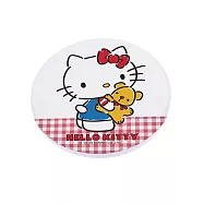 三麗鷗Sanrio HELLO KITTY珪藻土吸水杯墊 (2入/組)_ 格子熊熊