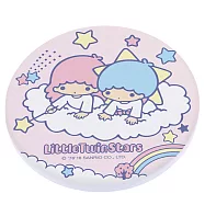 三麗鷗Sanrio KIKI LALA 雙子星珪藻土吸水杯墊 (同款2入/組)_ 彩虹雲朵款