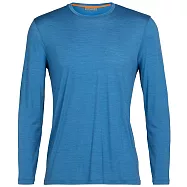 【紐西蘭icebreaker】男 Sphere II Cool-Lite? 圓領長袖上衣-GT150 #美麗諾羊毛 #排汗衣 #登山健行運動 M 水藍