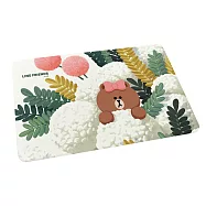 [LINE FRIENDS] 珪藻土吸水地墊60x39x0.9cm 插畫風系列_ 網美熊美