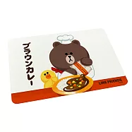 [LINE FRIENDS] 珪藻土吸水地墊60x39x0.9cm 插畫風系列_ 咖哩熊大