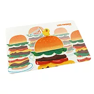 [LINE FRIENDS] 珪藻土吸水地墊60x39x0.9cm 插畫風系列_ 漢堡堡山