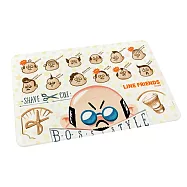 [LINE FRIENDS] 珪藻土吸水地墊60x39x0.9cm 插畫風系列_ 部長髮廊