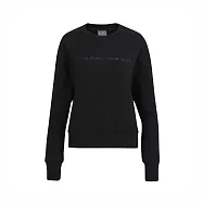 Asics [2032C538-001] 女 長袖 上衣 大學T 運動 訓練 休閒 反光 素面 簡約 穿搭 亞瑟士 黑 L 黑