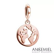 Angemiel安婕米 925純銀珠飾 旅程 吊飾 (玫瑰金)