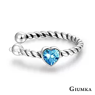 GIUMKA耳骨夾耳環S925純銀耳環男女 仿古刷黑處理 純銀耳飾 單個價格 MFS08060 藍鋯耳骨夾單支