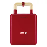 【ikiiki伊崎】二合一熱壓吐司機 鬆餅機 可換盤 附食譜 2色任選_ 紅