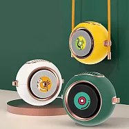 【摩肯嚴選】 魔豆掛脖小風扇/USB充電便攜式可愛俏皮 復古綠