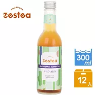 Zestea檸檬草康普茶 300ML*12瓶(無添加、富含益生菌)