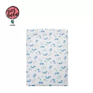 aribebe 韓國莫代爾兒童四季被100x150cm - 狐狸森林(藍)