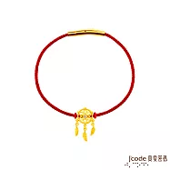 J’code真愛密碼金飾 捕夢網硬金 鋼絲繩手鍊