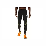 Asics [2091A551-002] 男 緊身長褲 田徑 運動 路跑 馬拉松 彈性 貼合 包覆 抽繩 亞瑟士 黑綠 2XL 黑/綠