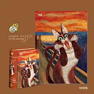 鐵盒裝拼圖 寵物插畫《名畫典藏貓系列》TOi圖益 動漫藝術 吶喊貓