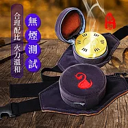 【TANAH】無煙艾灸 隨身家用 方便攜帶組合(布套+銅盒+艾灸短柱54粒) 單聯