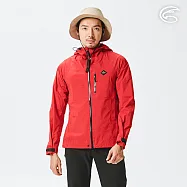 ADISI 男Xpore-3L防水透氣連帽外套AJ2291009 (S-2XL) / 防風 防潑水 快乾 輕量 環保 阻菌 XL 電光紅