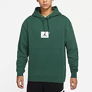 Nike AS M J ESS STMT FLC PO [DA9817-333] 男 連帽上衣 帽T 棉質 休閒 綠 M 綠