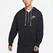Nike AS M NSW TREND FLC PO HD [DM5280-045] 男 連帽上衣 半拉鍊 落肩 黑 XL 黑