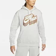 Nike Jordan Jumpman Core FLC PO [DC9605-097] 男 連帽上衣 帽T 喬丹 淺灰 L 灰