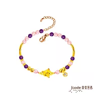 J&rsquo;code真愛密碼金飾 人緣財狐仙寶石硬金手鍊