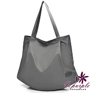 【iSPurple】防水抗刮*大容量尼龍水餃手提肩背包/顏色可選 灰