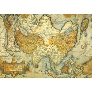 義大利 IFI 海報/包裝紙 古代亞洲地圖