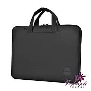 【iSPurple】漫遊城市*商務箱桿肩背手提公事筆電包15吋/顏色可選 黑