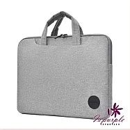 【iSPurple】漫遊城市*商務箱桿肩背手提公事筆電包15吋/顏色可選 淺灰