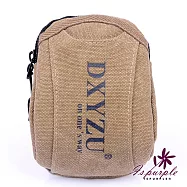 【iSPurple】運動掛扣*男士帆布手機零錢小腰包/顏色可選 卡其