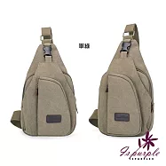 【iSPurple】韓版帆布*男性運動斜垮胸前單肩包/顏色可選 軍綠