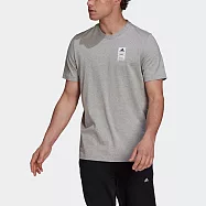 Adidas 3BAR LOGO TEE 2 [GU3641] 男 短袖上衣 T恤 亞洲版 棉質 舒適 日常穿搭 灰
