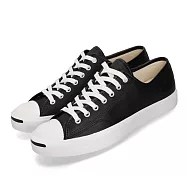 Converse 休閒鞋 Jack Purcell 低筒 男鞋 女鞋 經典款 開口笑 情侶鞋 黑 皮革 164224C 24.5cm BLACK/WHITE